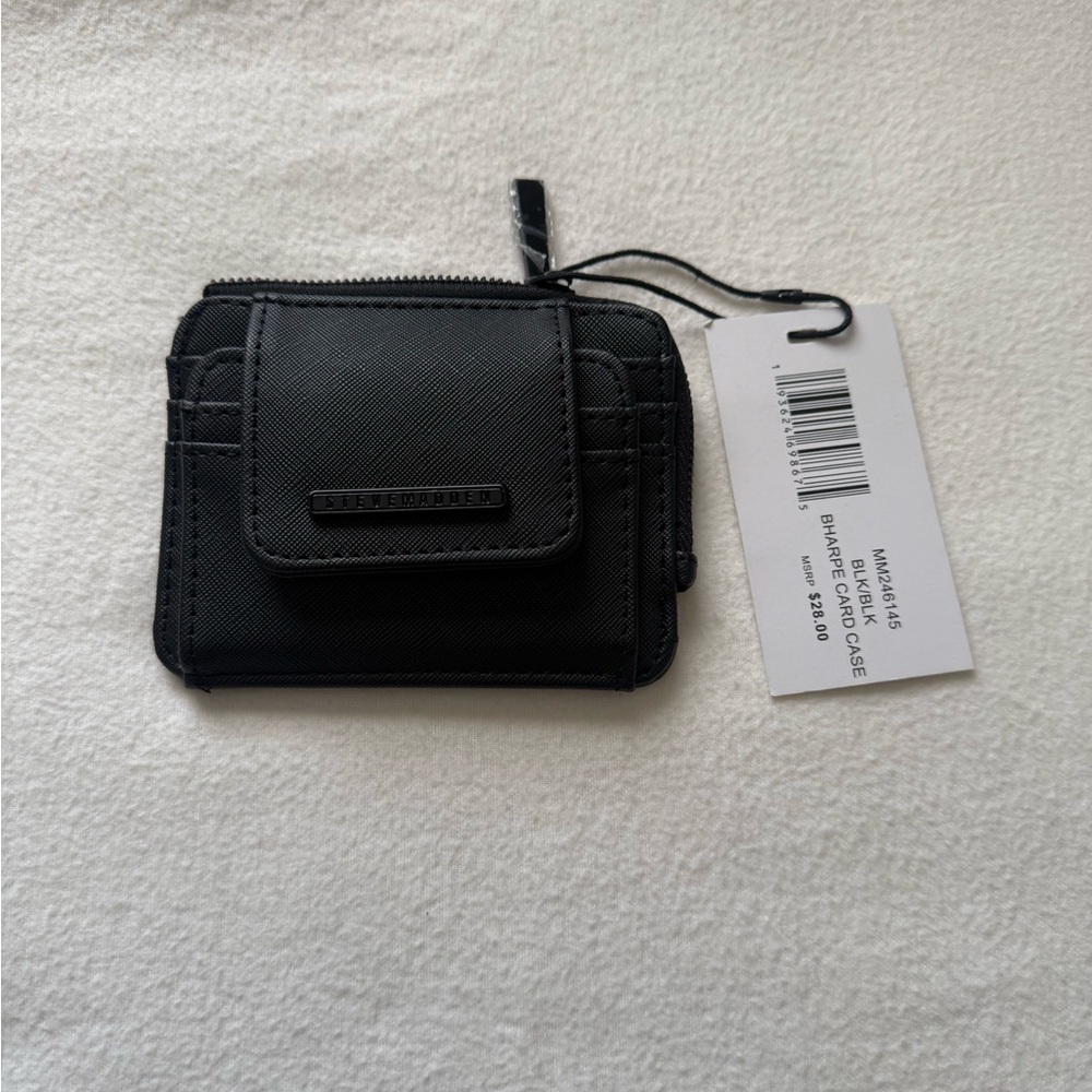 Steve Madden Black Card Holder Wallet